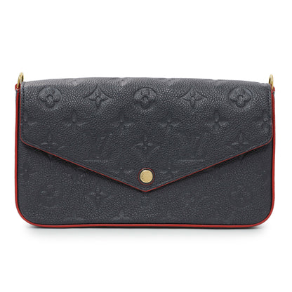 Exclusive Louis Vuitton Marine Rouge Empreinte Felicie Pochette — Side View