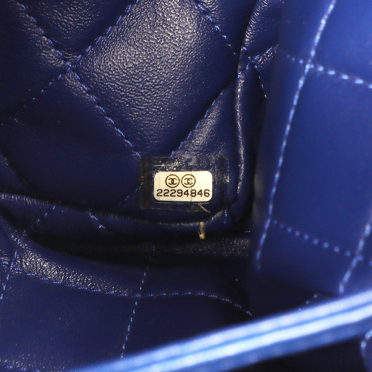 Exclusive Chanel Blue Python Urban Luxury Drawstring Backpack — Alternate View 9