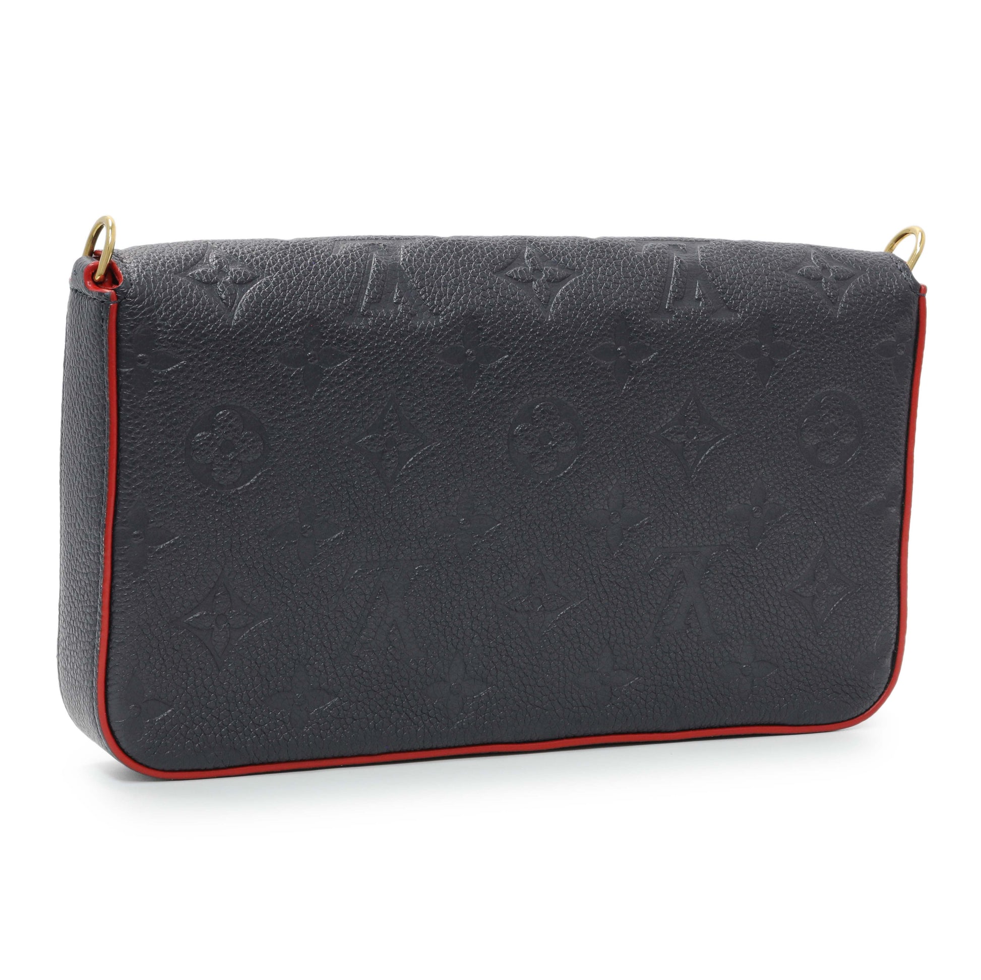 Exclusive Louis Vuitton Marine Rouge Empreinte Felicie Pochette — Back View