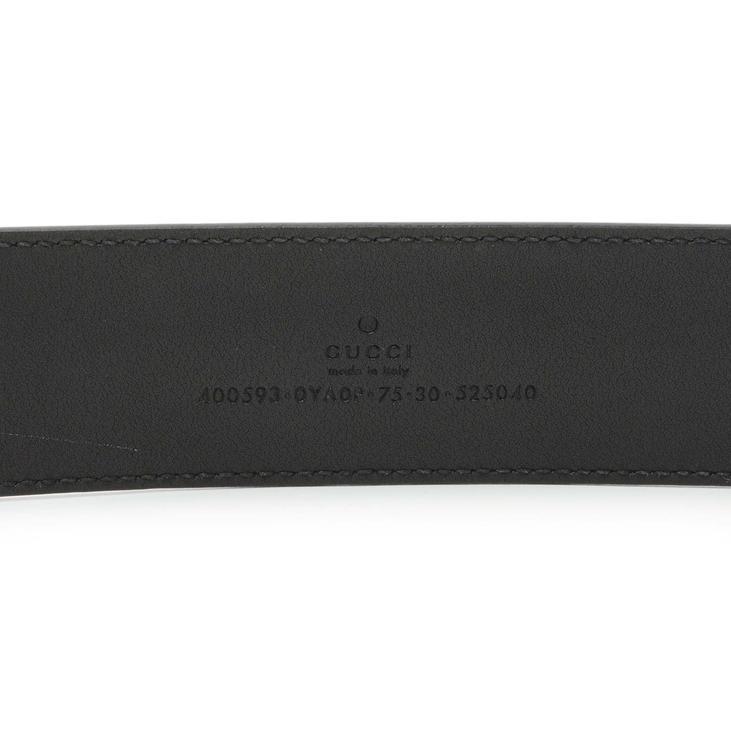 Exclusive Gucci Calfskin Double G 40mm Belt — Top View