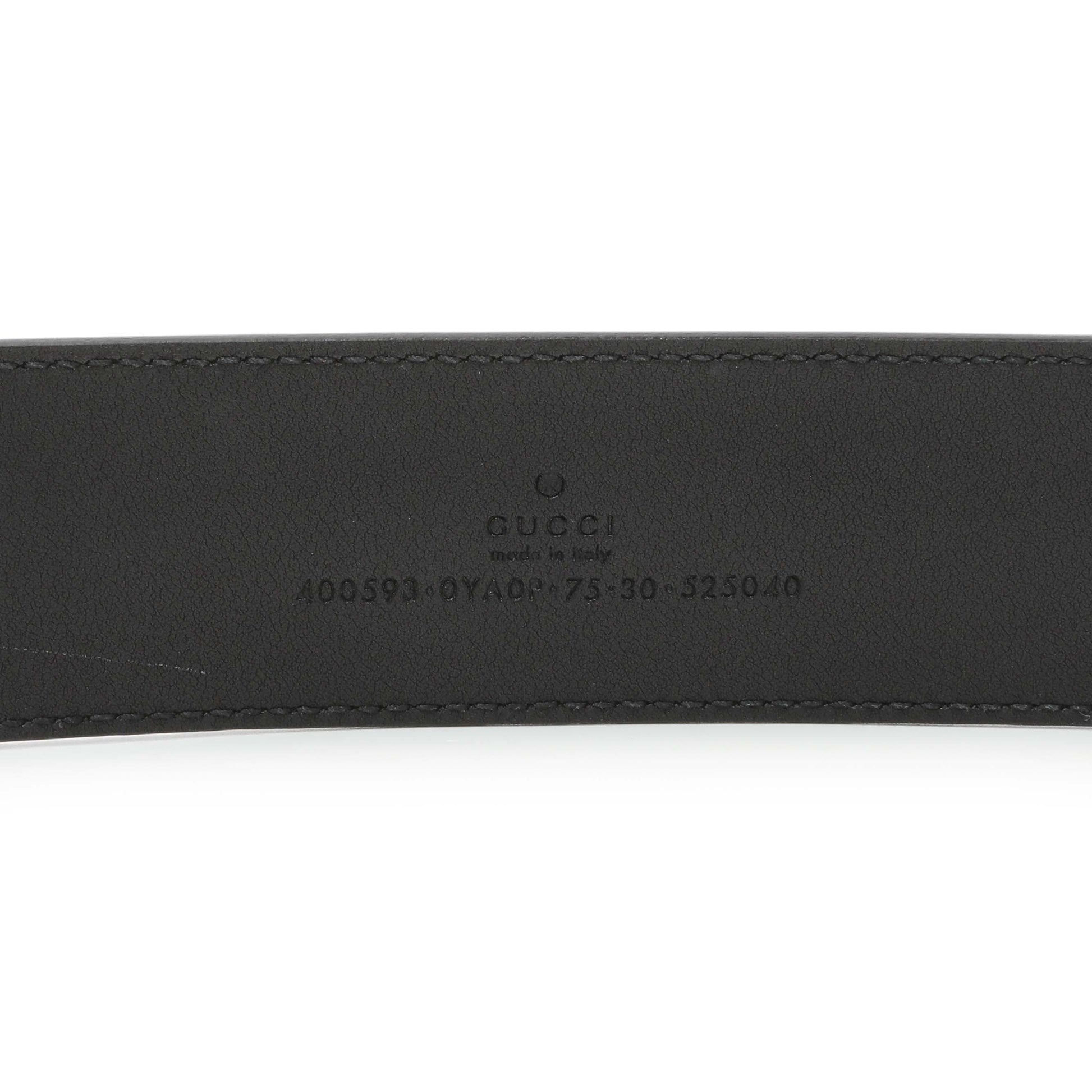 Exclusive Gucci Calfskin Double G 40mm Belt — Top View