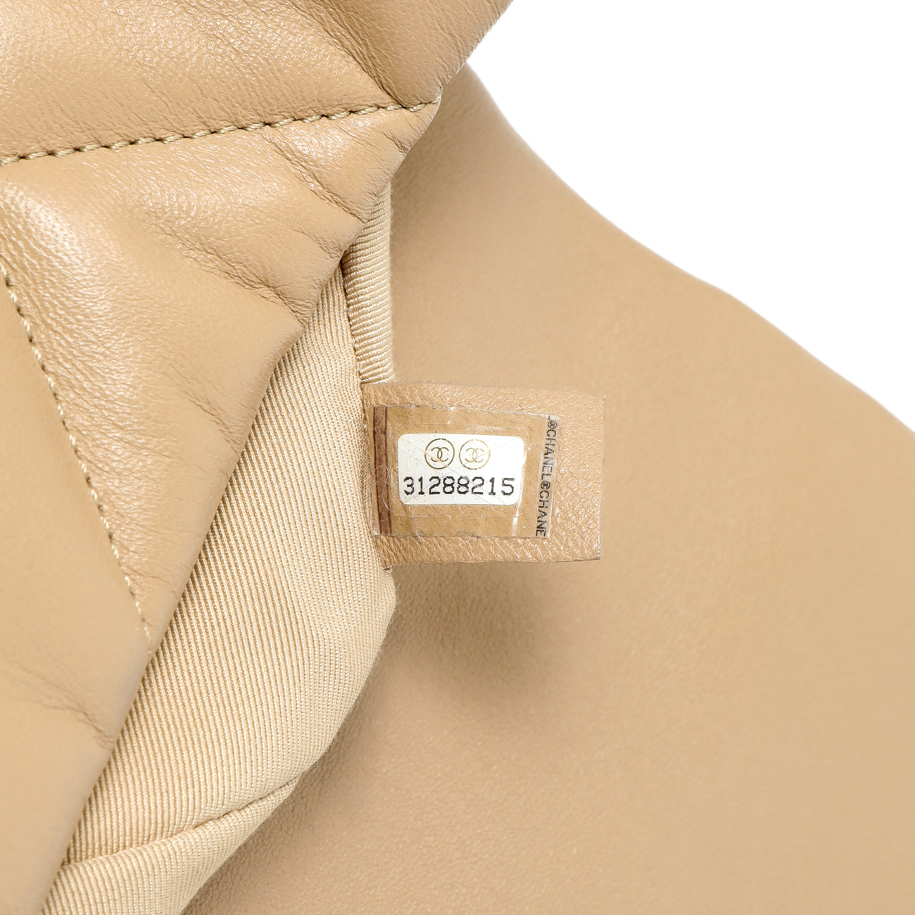 Exclusive Chanel Beige Quilted Lambskin Medium Chanel 19 Flap — Alternate View 11