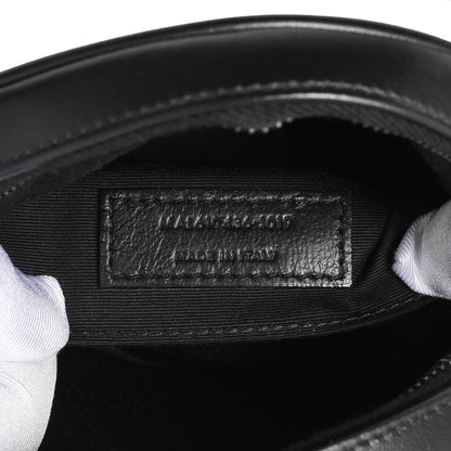 Exclusive Saint Laurent Black Calfskin Matelasse Chevron Round Vinyle Camera Bag — Alternate View 7