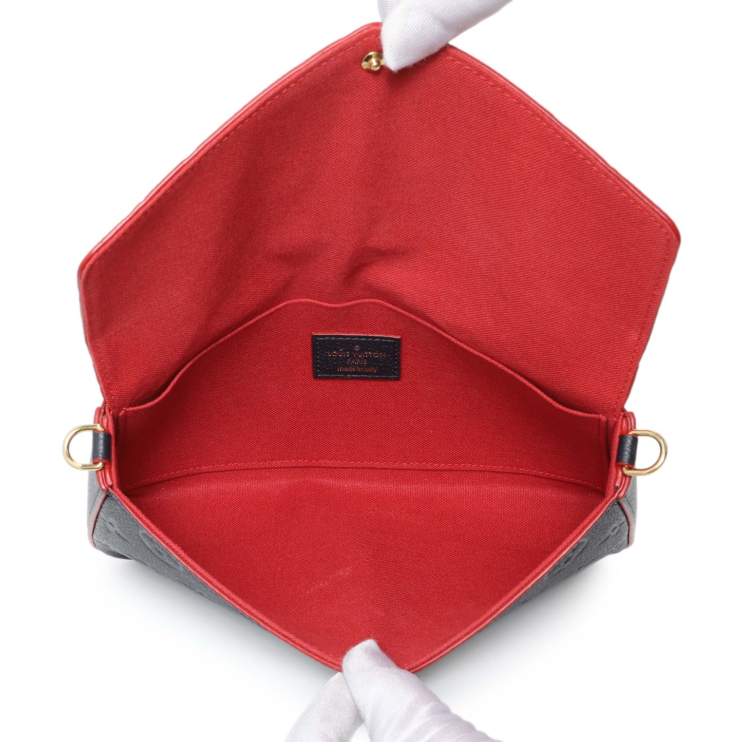 Exclusive Louis Vuitton Marine Rouge Empreinte Felicie Pochette — Detail View