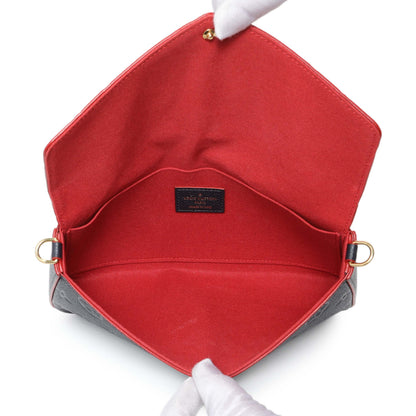 Exclusive Louis Vuitton Marine Rouge Empreinte Felicie Pochette — Detail View