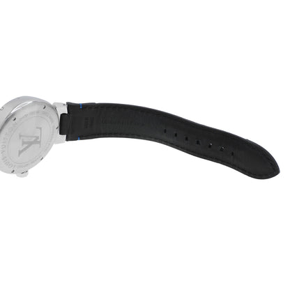 Exclusive Louis Vuitton Stainless Steel Tambour GMT Q1157 — Detail View