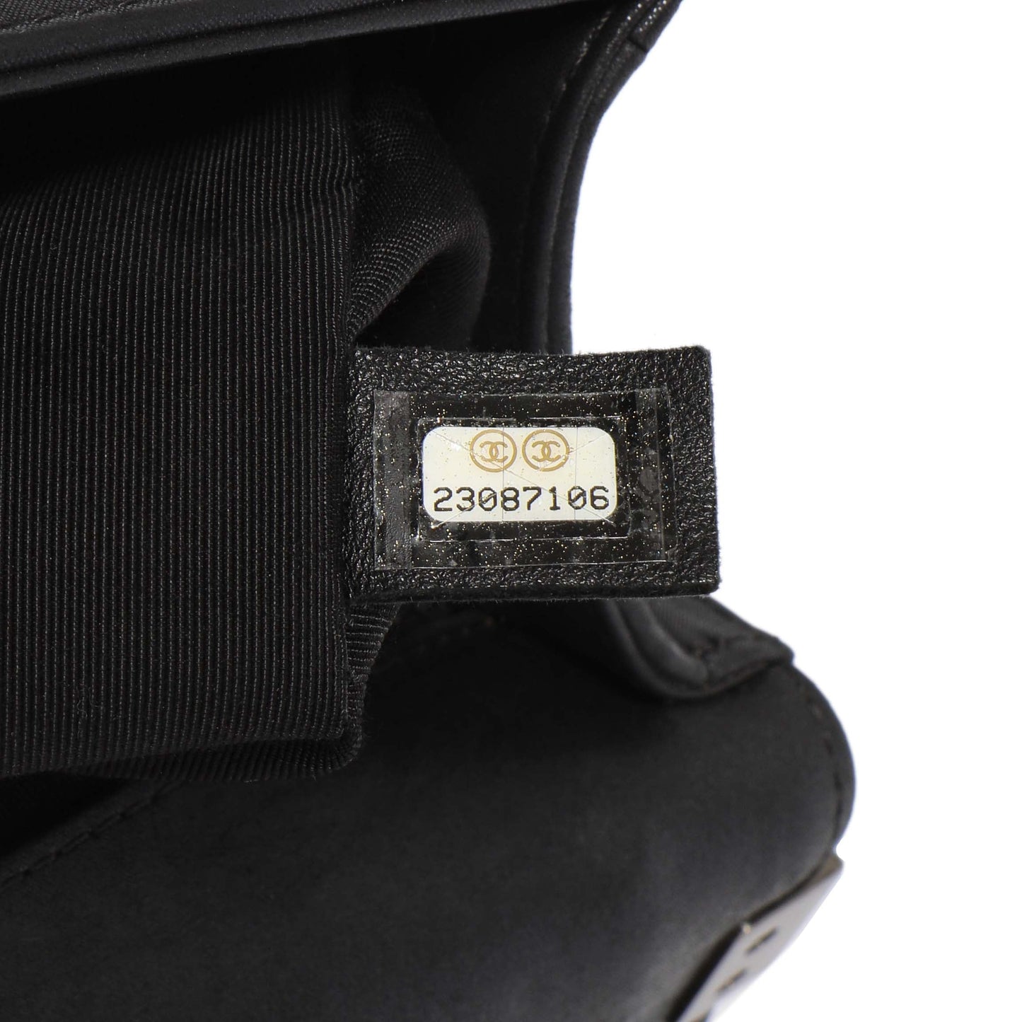 Exclusive Chanel Black Quilted Iridescent Calfskin Embellished Double Stitch Medium Boy Bag — Alternate View 10