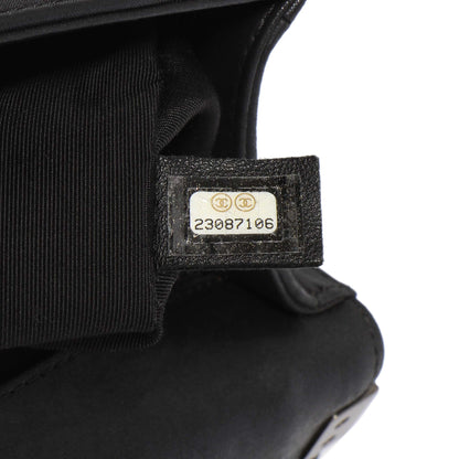 Exclusive Chanel Black Quilted Iridescent Calfskin Embellished Double Stitch Medium Boy Bag — Alternate View 10