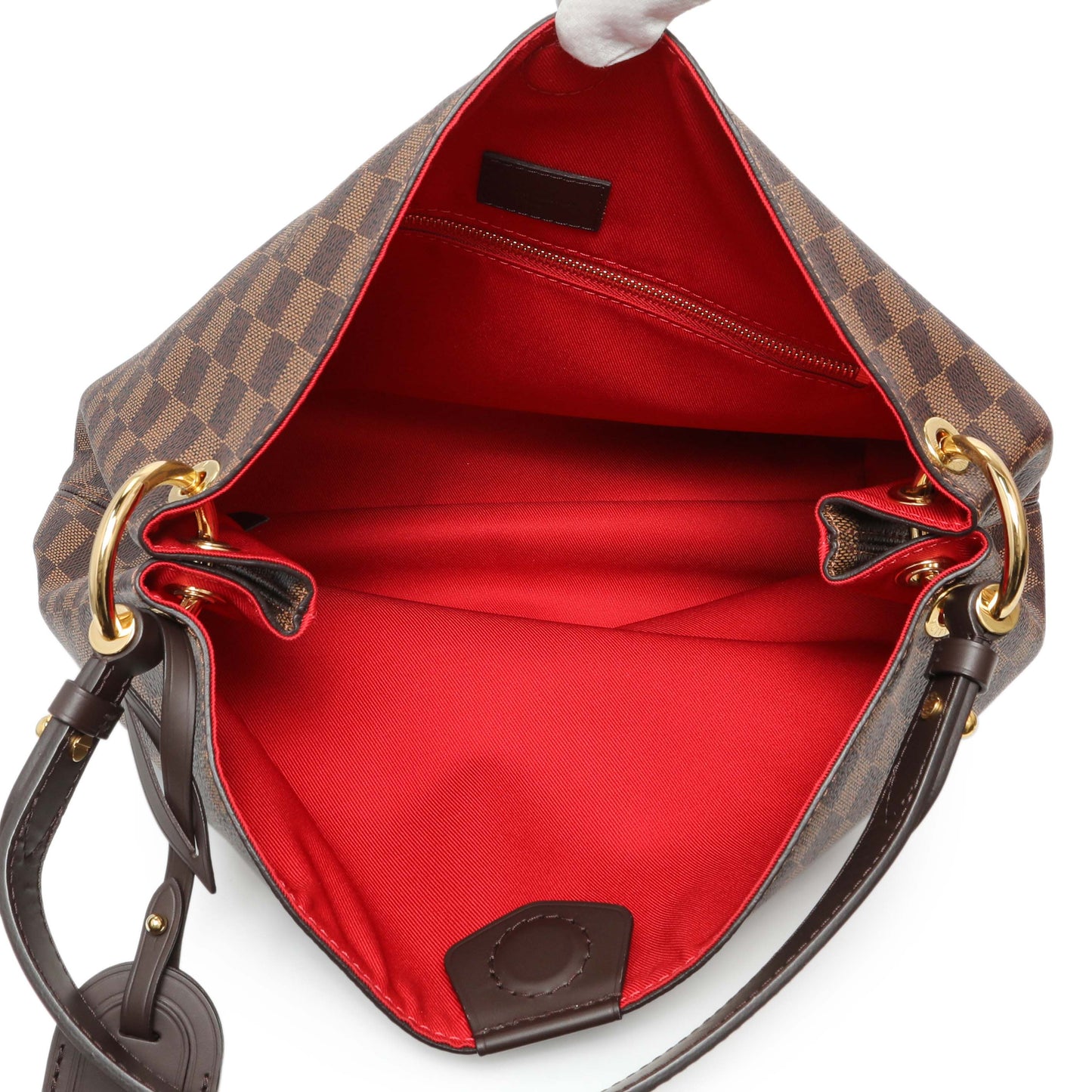 Exclusive Louis Vuitton Damier Ebene Graceful PM — Top View