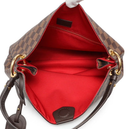 Exclusive Louis Vuitton Damier Ebene Graceful PM — Top View