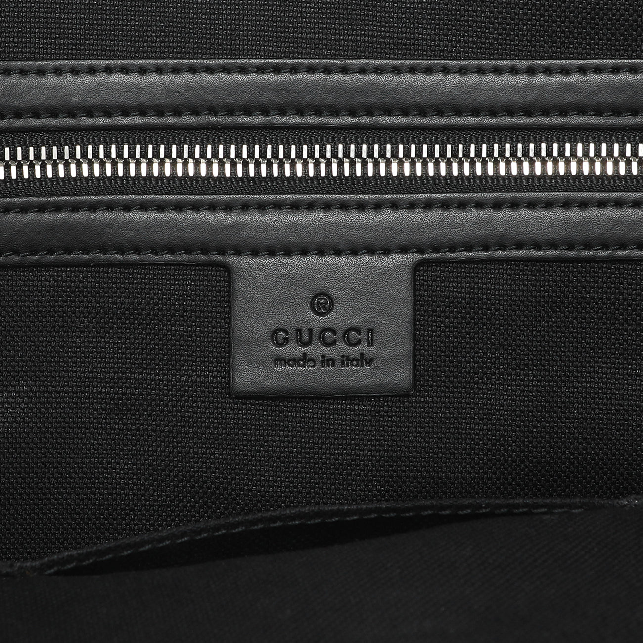 Exclusive Gucci Black GG Supreme Monogram Web Tote — Alternate View 9