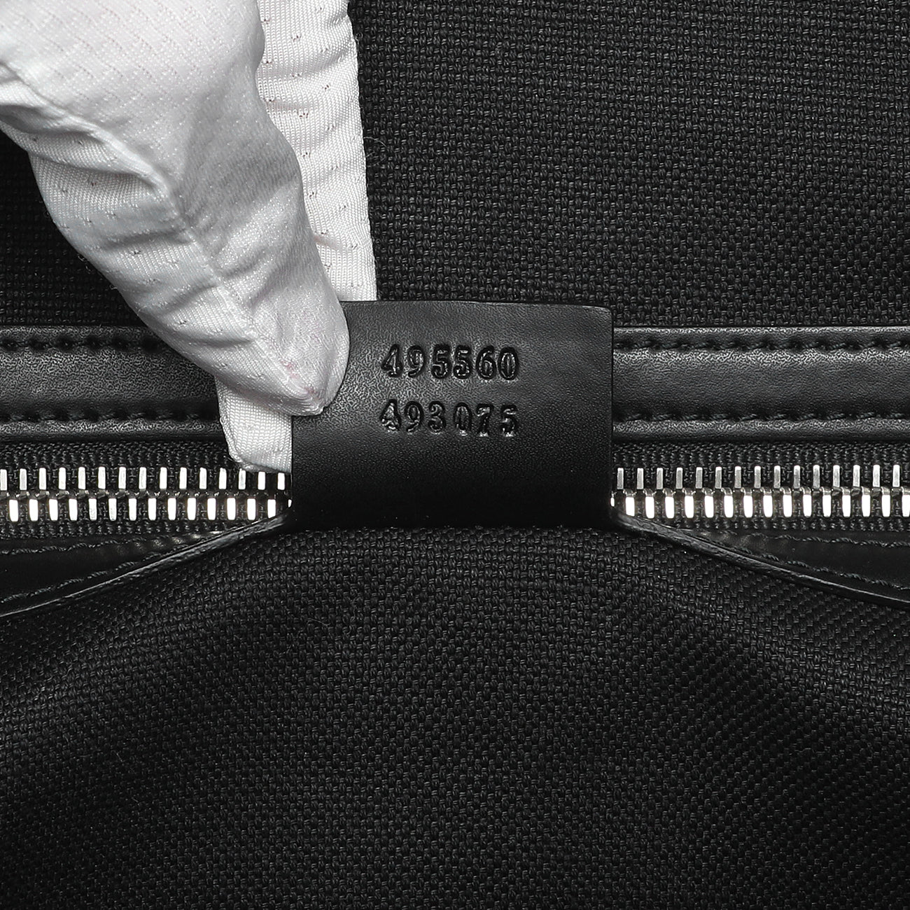 Exclusive Gucci Black GG Supreme Monogram Web Tote — Alternate View 10
