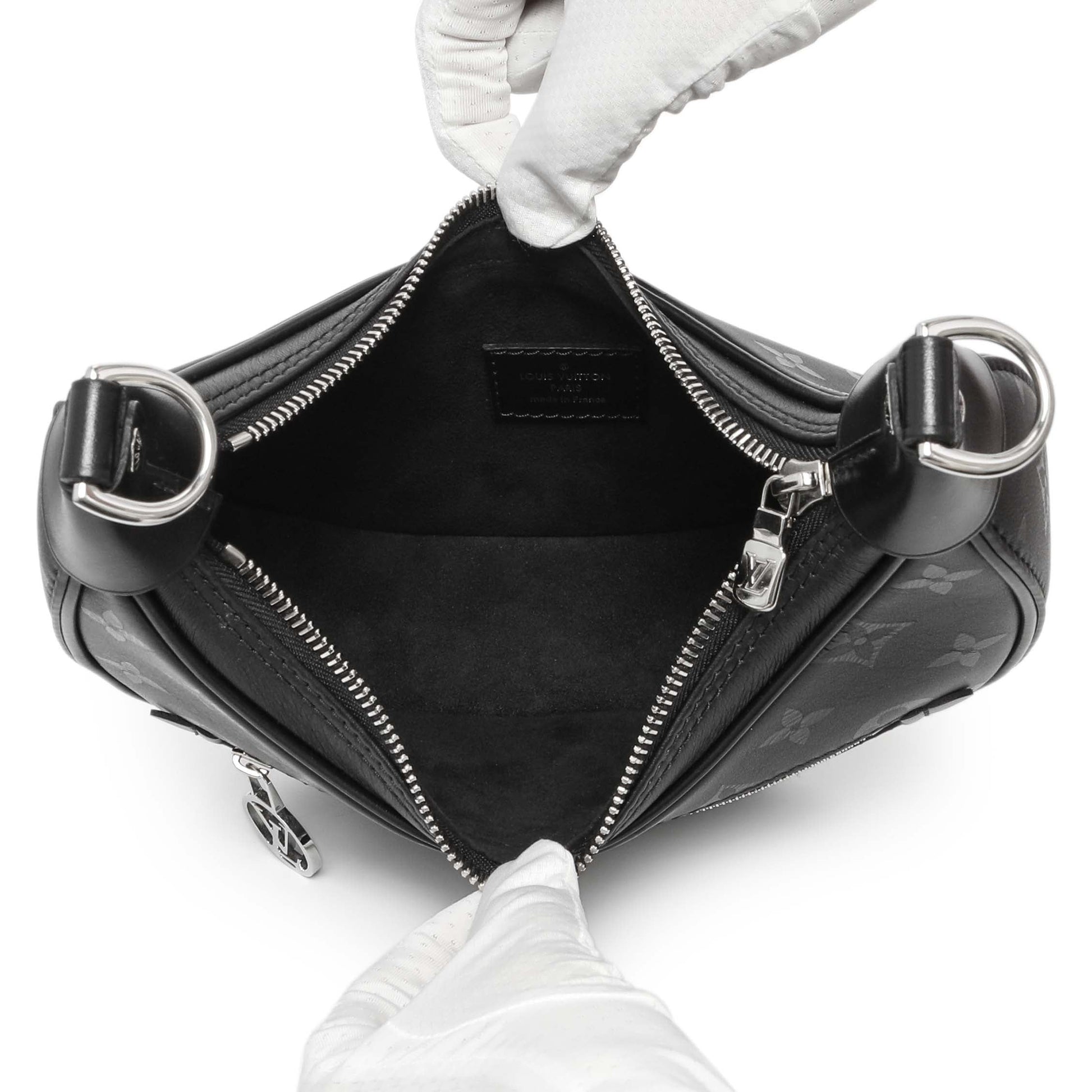 Exclusive Louis Vuitton Black Monogram Calfskin Loop H27 — Top View