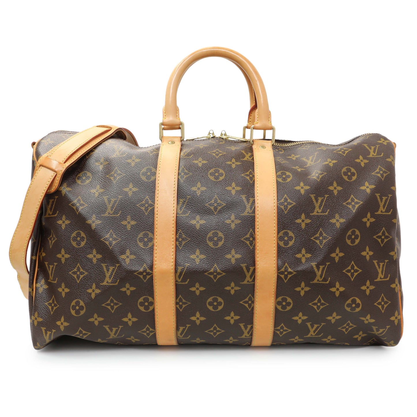 Exclusive Louis Vuitton Monogram Keepall 45 Bandouliere — Front View