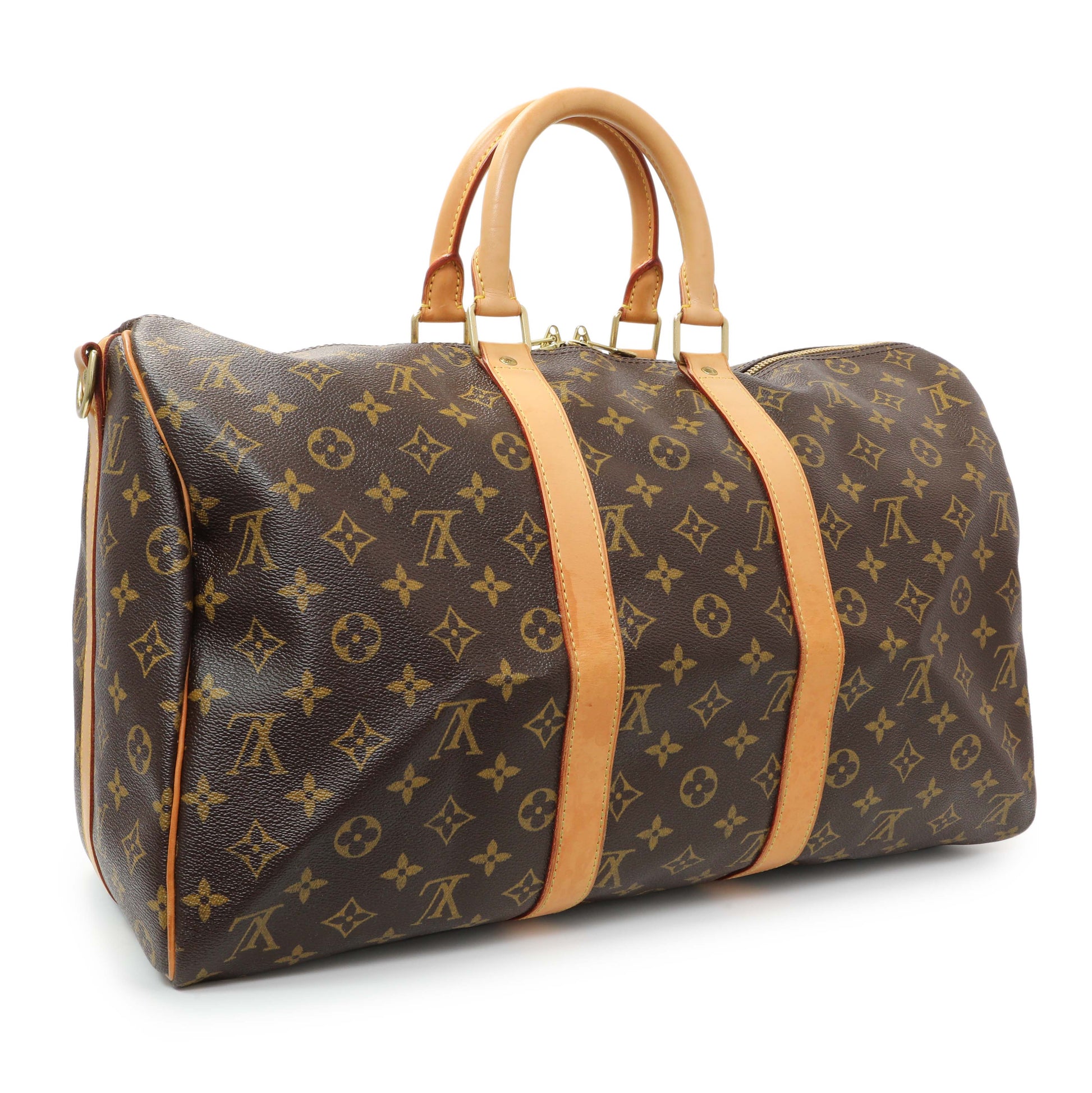 Exclusive Louis Vuitton Monogram Keepall 45 Bandouliere — Side View