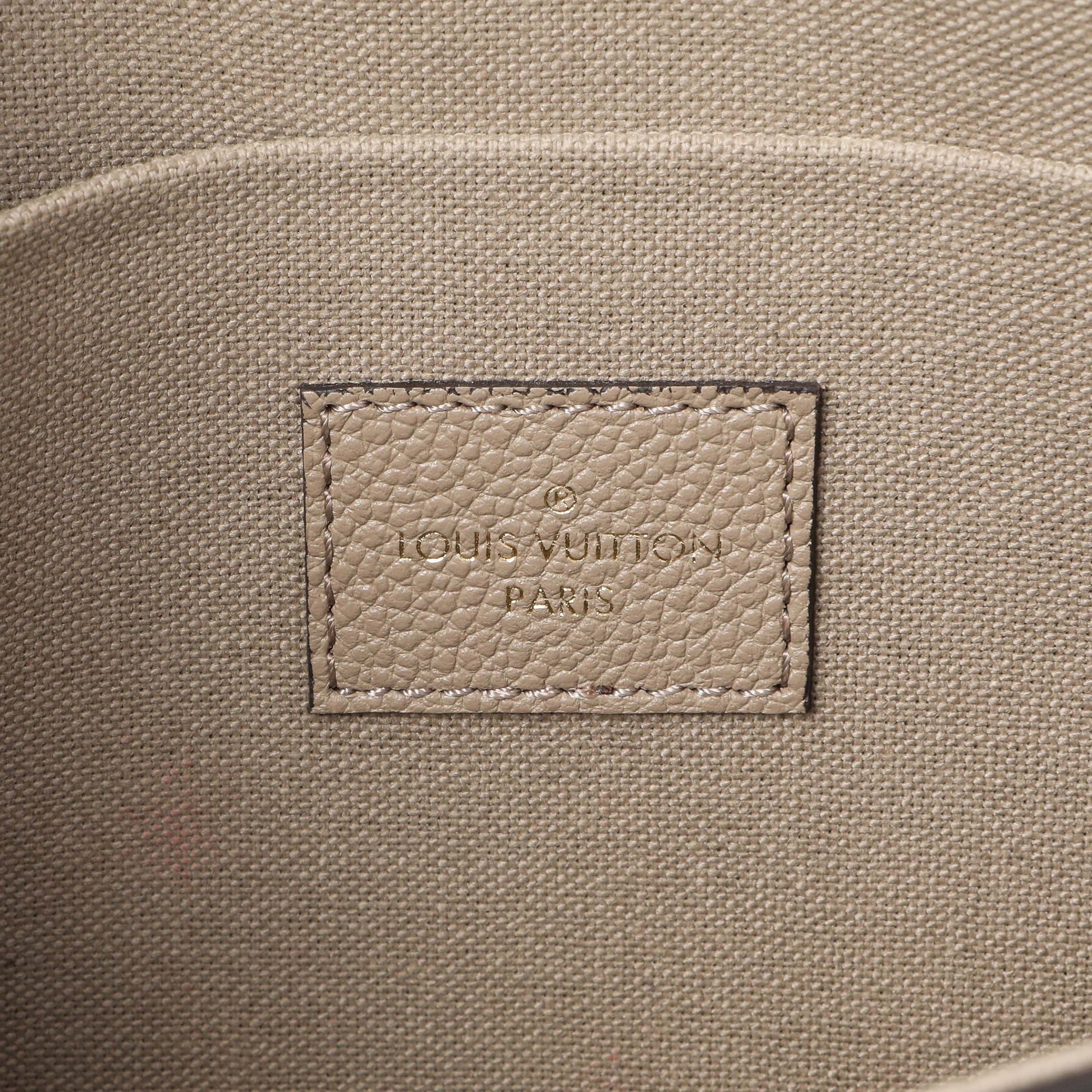 Exclusive Louis Vuitton Tourterelle Empreinte Pochette Felicie Chain Wallet — Alternate View 10