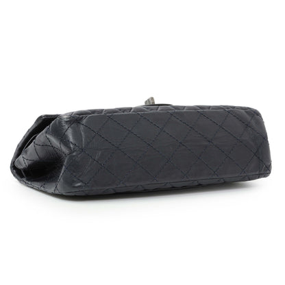 Exclusive Chanel Navy Quilted Aged Calfskin 2.55 Reissue 225 Flap — Back View