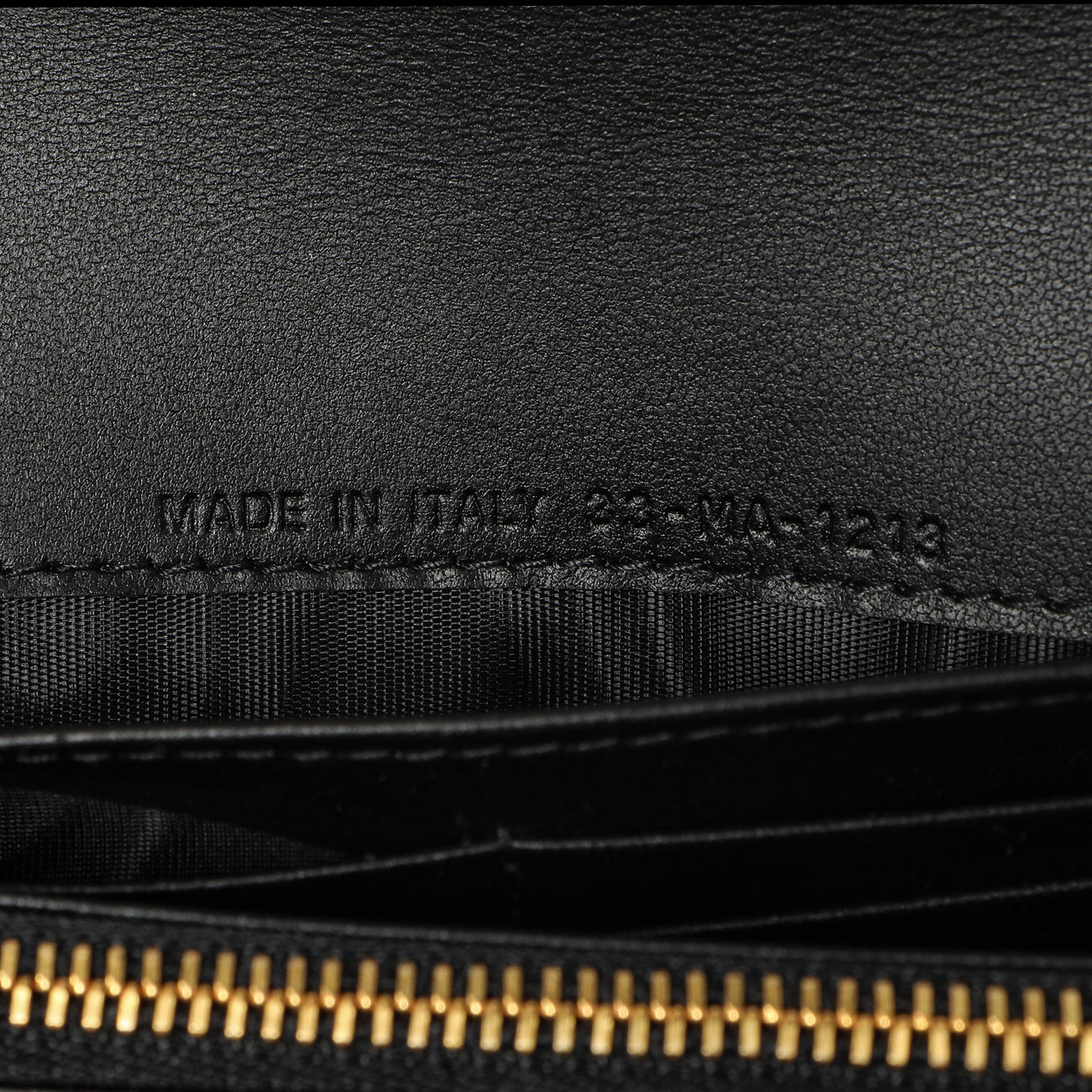 Exclusive Christian Dior Black Supple Calfskin Cannage Caro Wallet — Lifestyle View