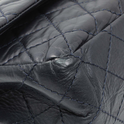 Exclusive Chanel Navy Quilted Aged Calfskin 2.55 Reissue 225 Flap — Top View
