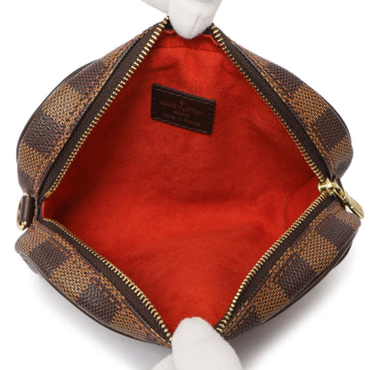 Exclusive Louis Vuitton Damier Ebene Pochette Ipanema — Top View