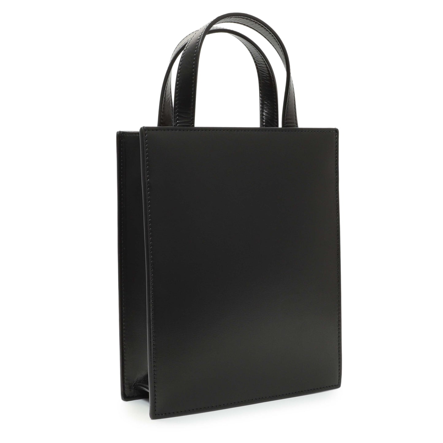 Exclusive Salvatore Ferragamo Black Calfskin Mini Tote — Back View