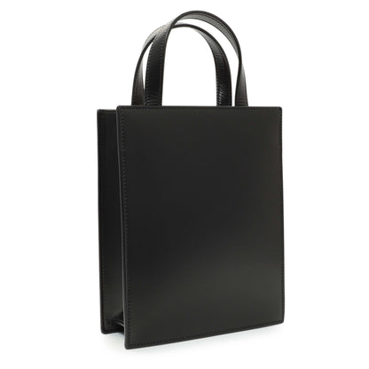 Exclusive Salvatore Ferragamo Black Calfskin Mini Tote — Back View