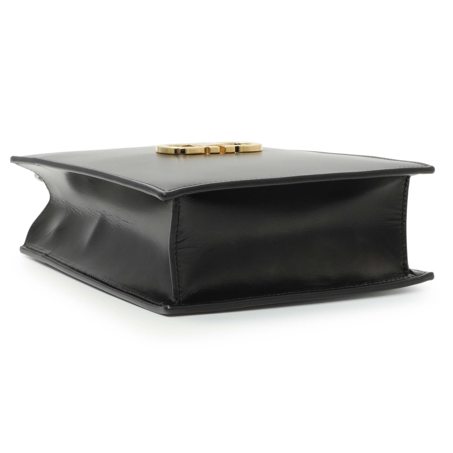 Exclusive Salvatore Ferragamo Black Calfskin Mini Tote — Top View