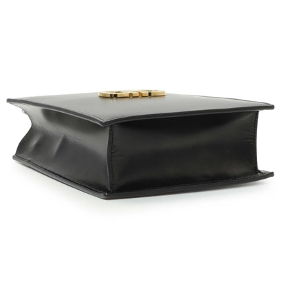 Exclusive Salvatore Ferragamo Black Calfskin Mini Tote — Top View