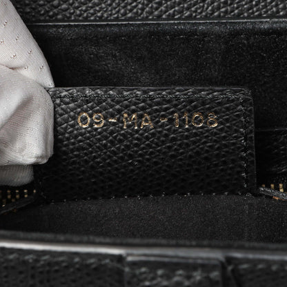 Exclusive Christian Dior Black Grained Calfskin Saddle Bag — Lifestyle View
