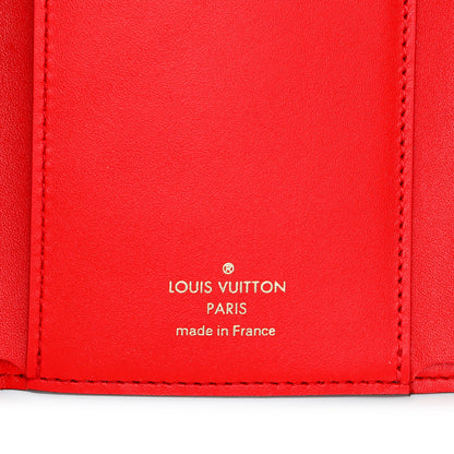 Exclusive Louis Vuitton Monogram Coquelicot Flower Lock Compact Wallet — Detail View