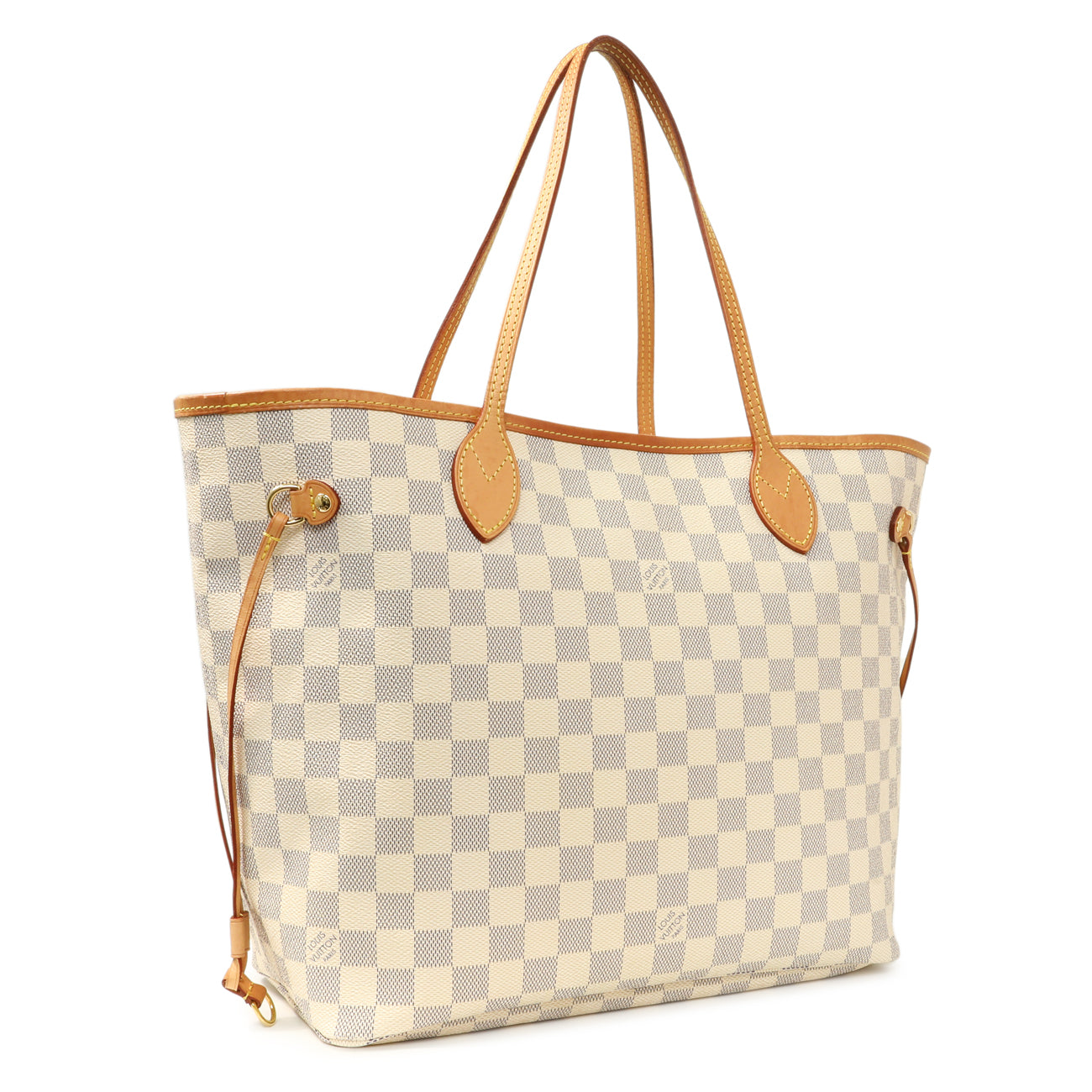 Exclusive Louis Vuitton Damier Azur Neverfull MM — Side View