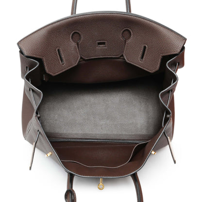 Exclusive Hermes Cacao Togo Birkin 35 GHW — Alternate View 8