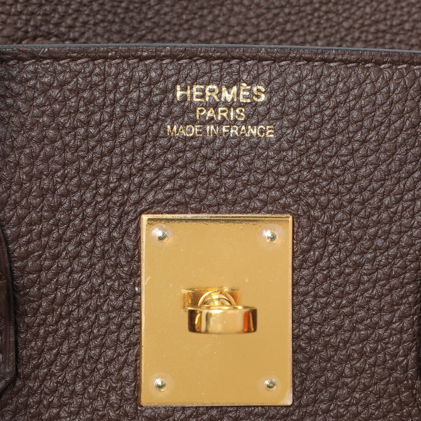 Exclusive Hermes Cacao Togo Birkin 35 GHW — Alternate View 9