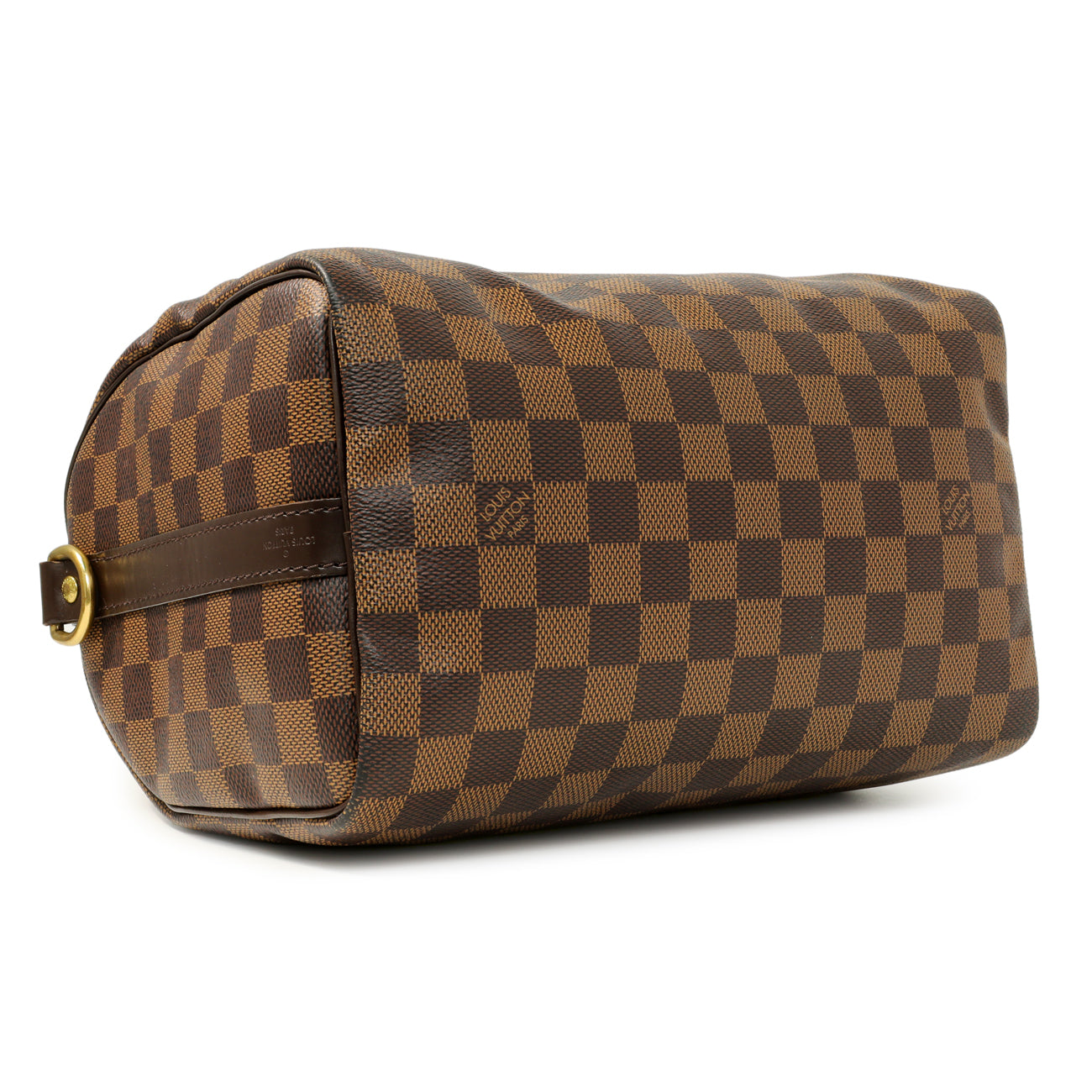 Exclusive Louis Vuitton Damier Ebene Speedy Bandouliere 25 — Back View