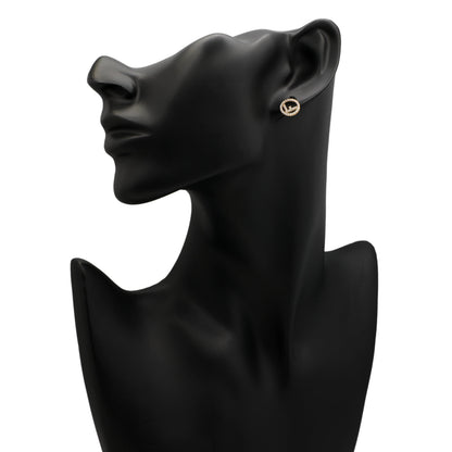 Exclusive Fendi Crystal F is Fendi Earrings — Back View