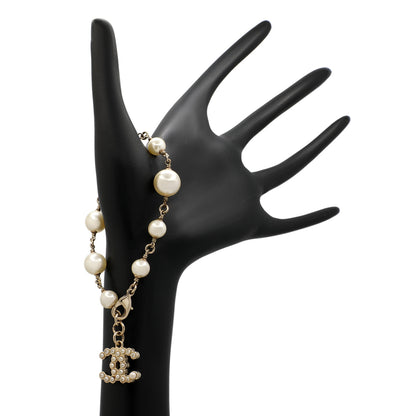 Exclusive Chanel Pearl CC Bracelet — Back View