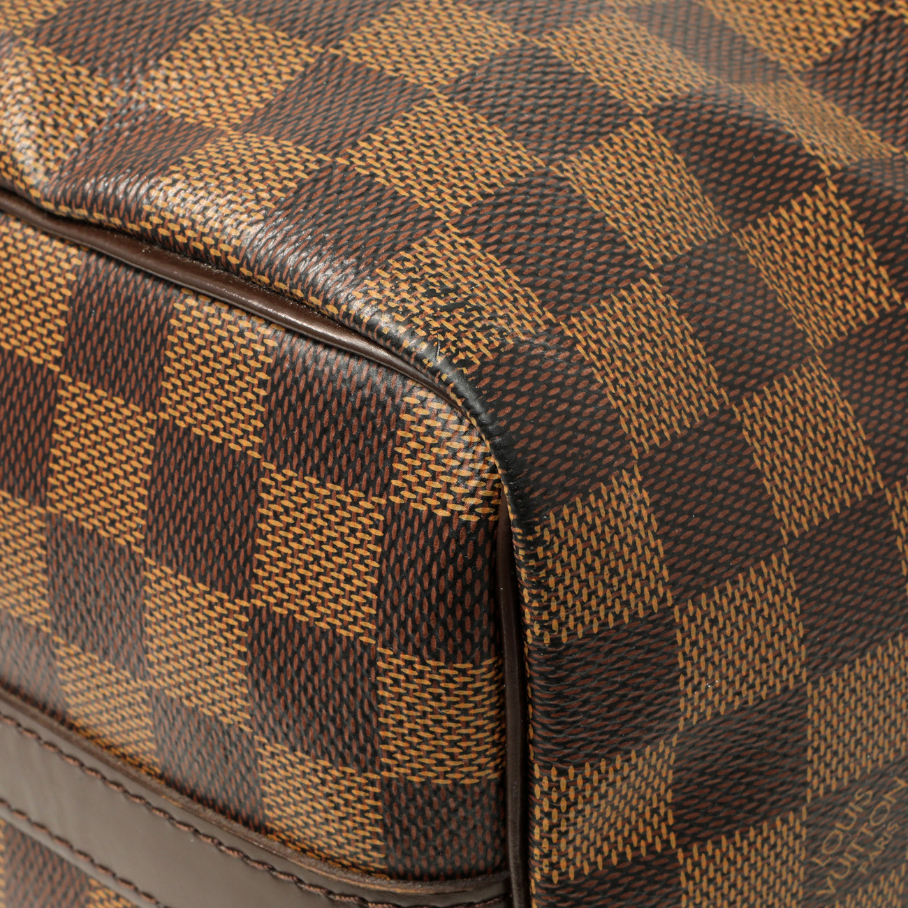 Exclusive Louis Vuitton Damier Ebene Speedy Bandouliere 25 — Top View