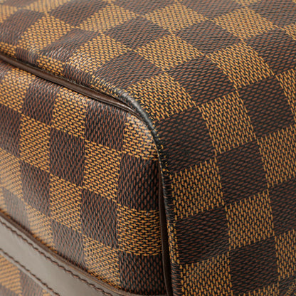 Exclusive Louis Vuitton Damier Ebene Speedy Bandouliere 25 — Lifestyle View