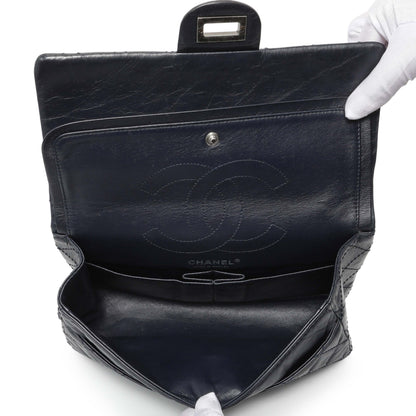 Exclusive Chanel Navy Quilted Aged Calfskin 2.55 Reissue 225 Flap — Alternate View 10