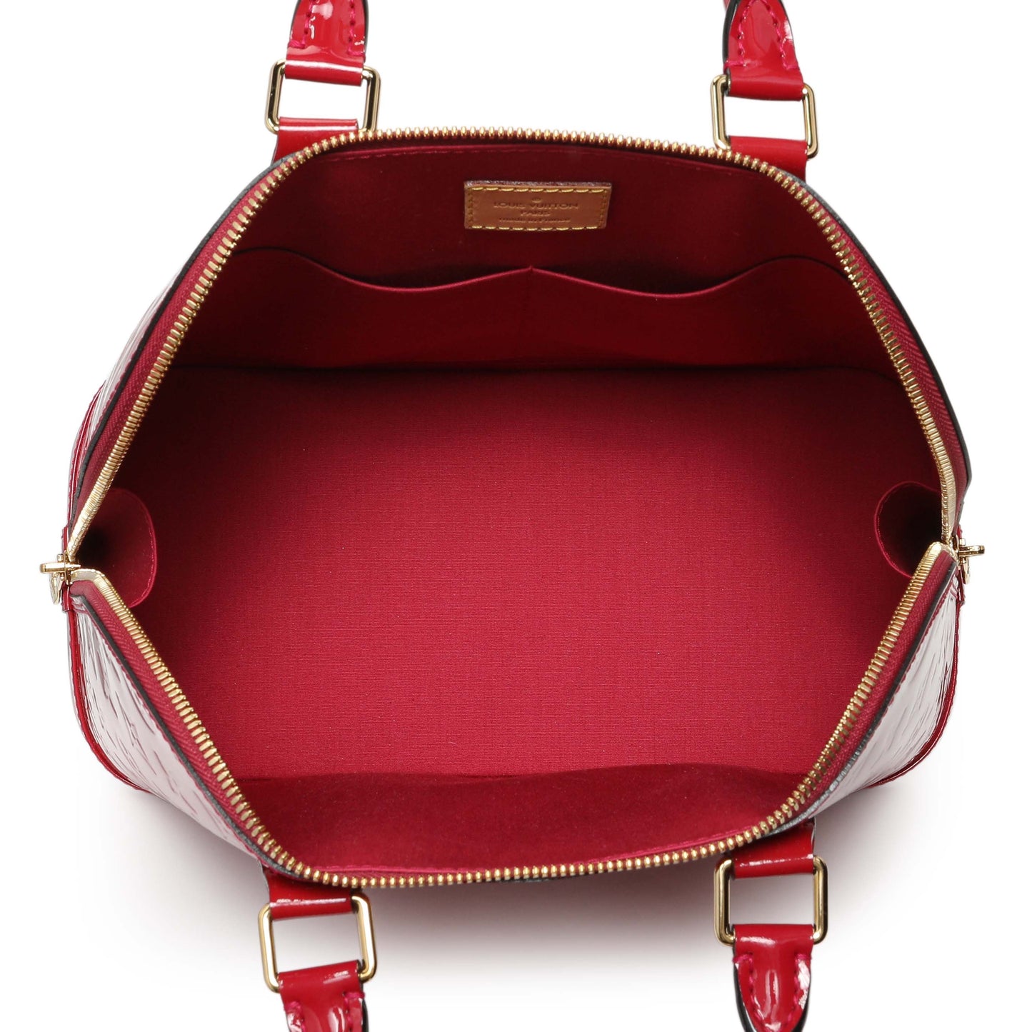 Exclusive Louis Vuitton Pomme D'Amour Vernis Alma PM — Top View
