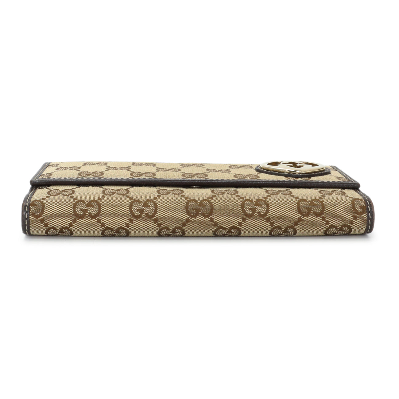 Exclusive Gucci Monogram Lovely Heart Continental Wallet — Back View