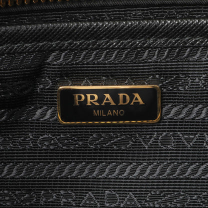 Exclusive Prada Black Tessuto Front Pocket Bag — Detail View