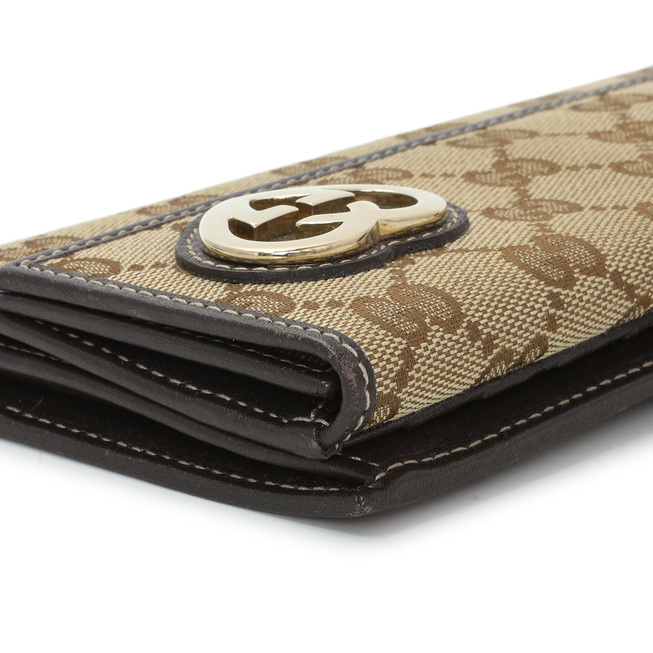 Exclusive Gucci Monogram Lovely Heart Continental Wallet — Lifestyle View
