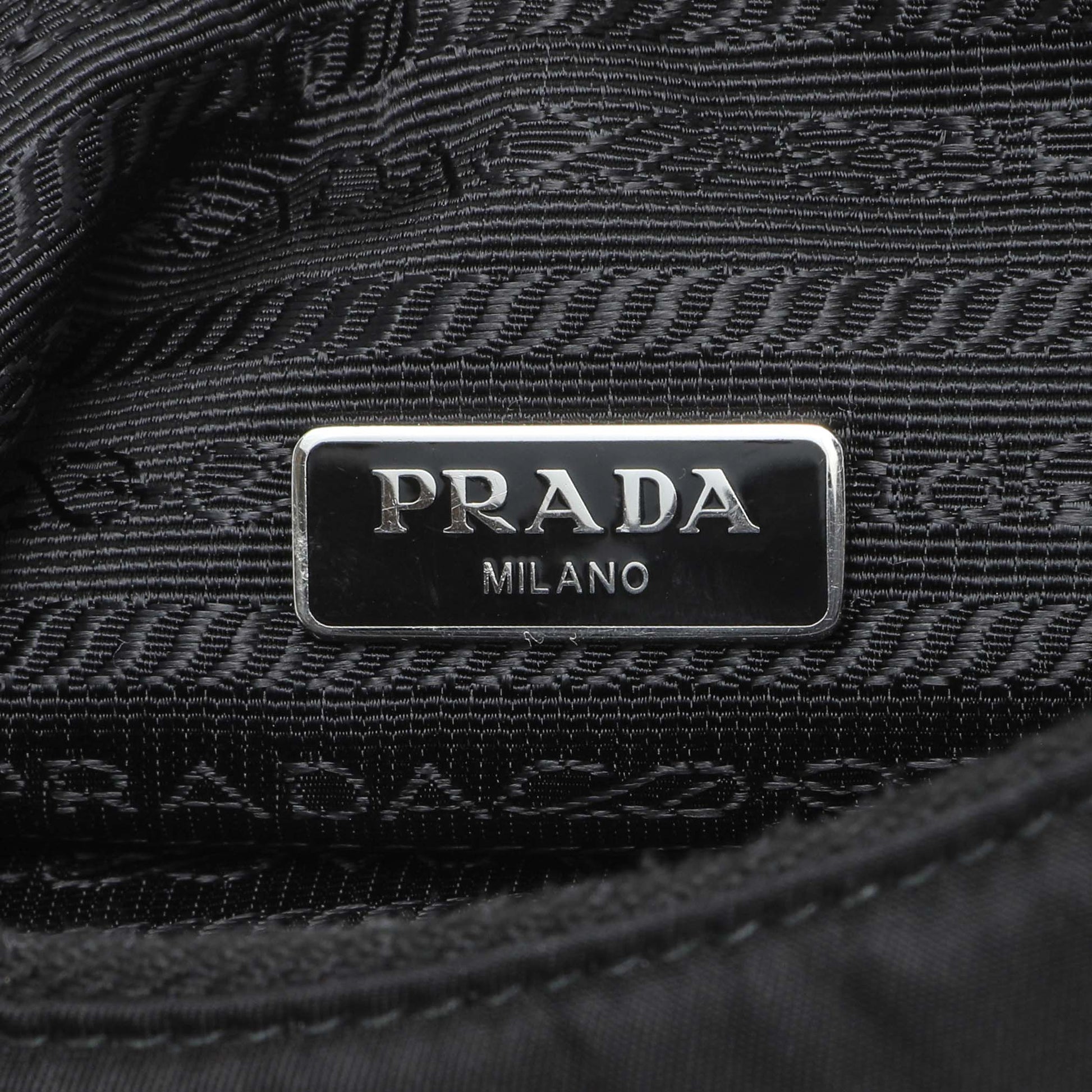 Exclusive Prada Black Re-Nylon Mini Re-Edition 2000 — Detail View