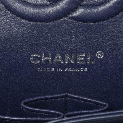 Exclusive Chanel Blue Quilted Lambskin Medium Classic Double Flap — Alternate View 15