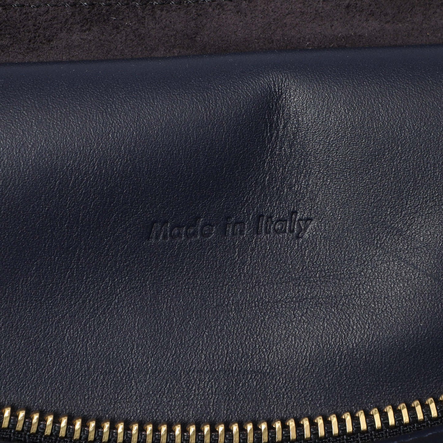 Exclusive Celine Navy Brown Smooth Calfskin Small Belt Bag — Alternate View 9