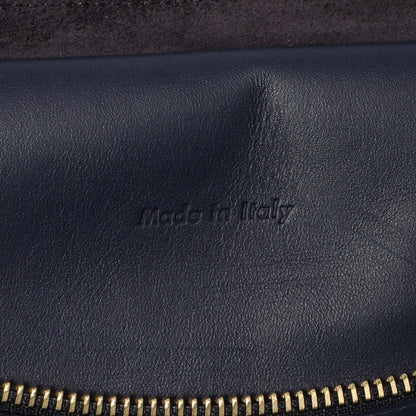 Exclusive Celine Navy Brown Smooth Calfskin Small Belt Bag — Alternate View 9