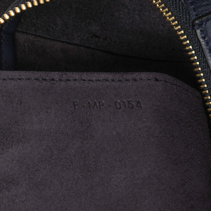 Exclusive Celine Navy Brown Smooth Calfskin Small Belt Bag — Alternate View 10