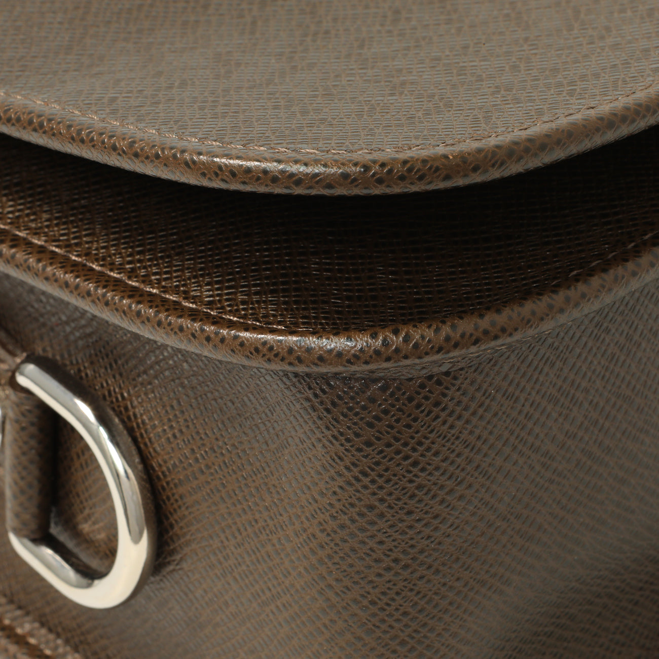Exclusive Louis Vuitton Brown Taiga Andrei Messenger — Top View