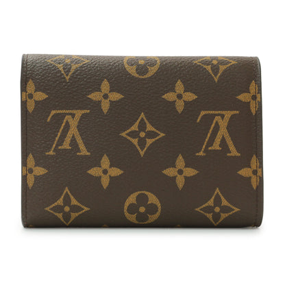 Exclusive Louis Vuitton Monogram Coquelicot Flower Lock Compact Wallet — Side View